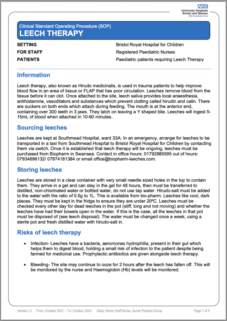 Leech Therapy Centre UK|About Leech Therapy